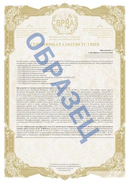 Образец Приложение к СТО 01.064.00220722.2-2020 Прокопьевск Сертификат СТО 01.064.00220722.2-2020 
